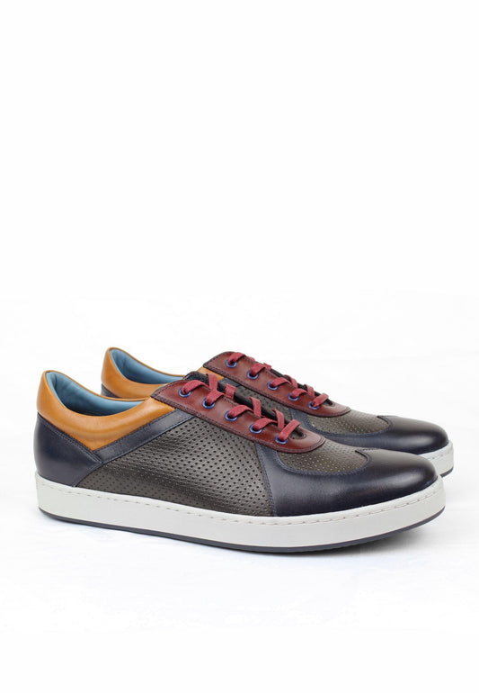 Downtown Sneaker Navy Grey - SEPOL Shoes 2076