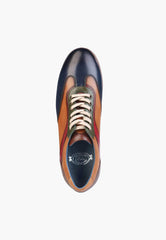Denver Sneaker Navy Cognac - SEPOL Shoes