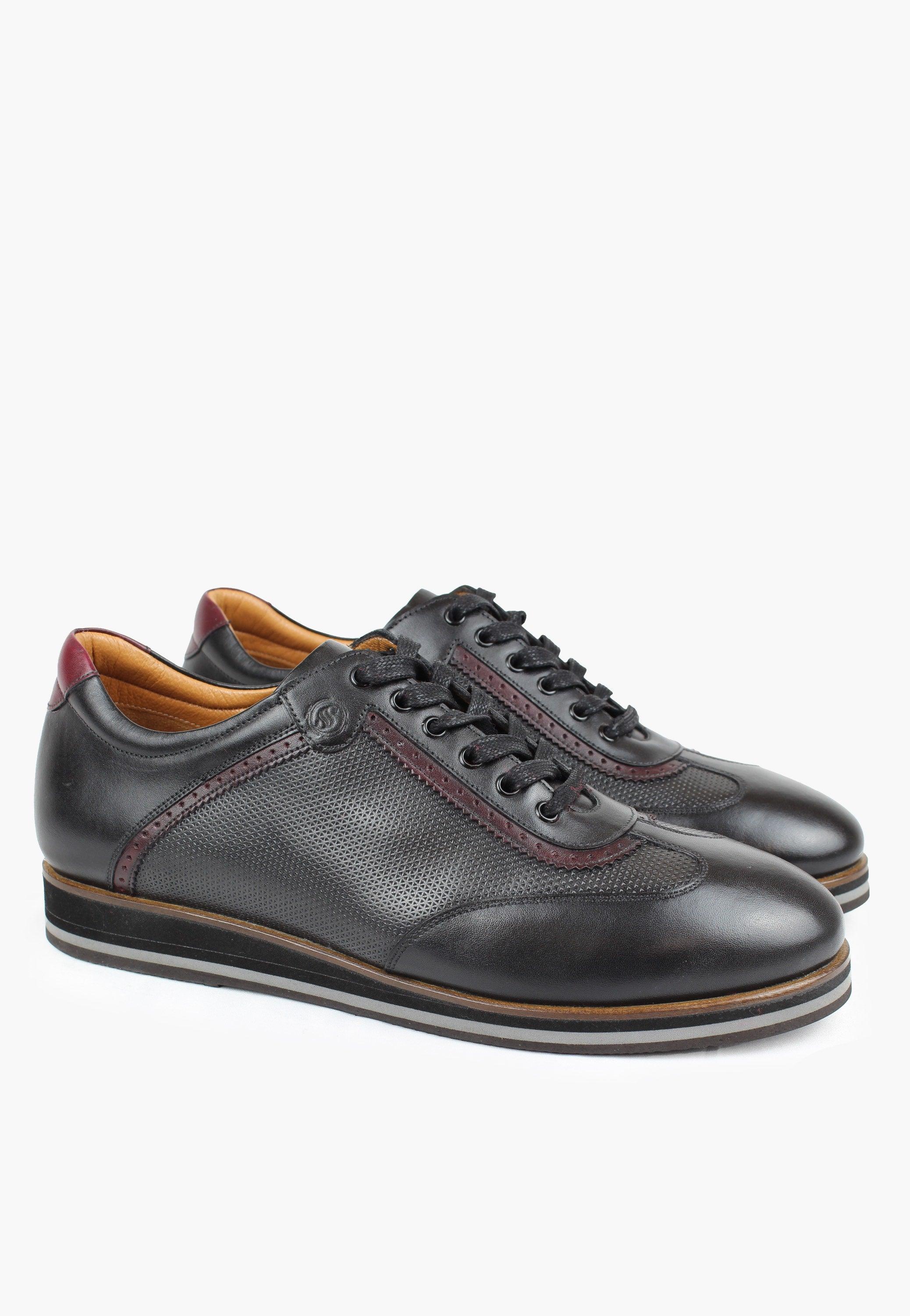Princeton Black Grey - SEPOL Shoes