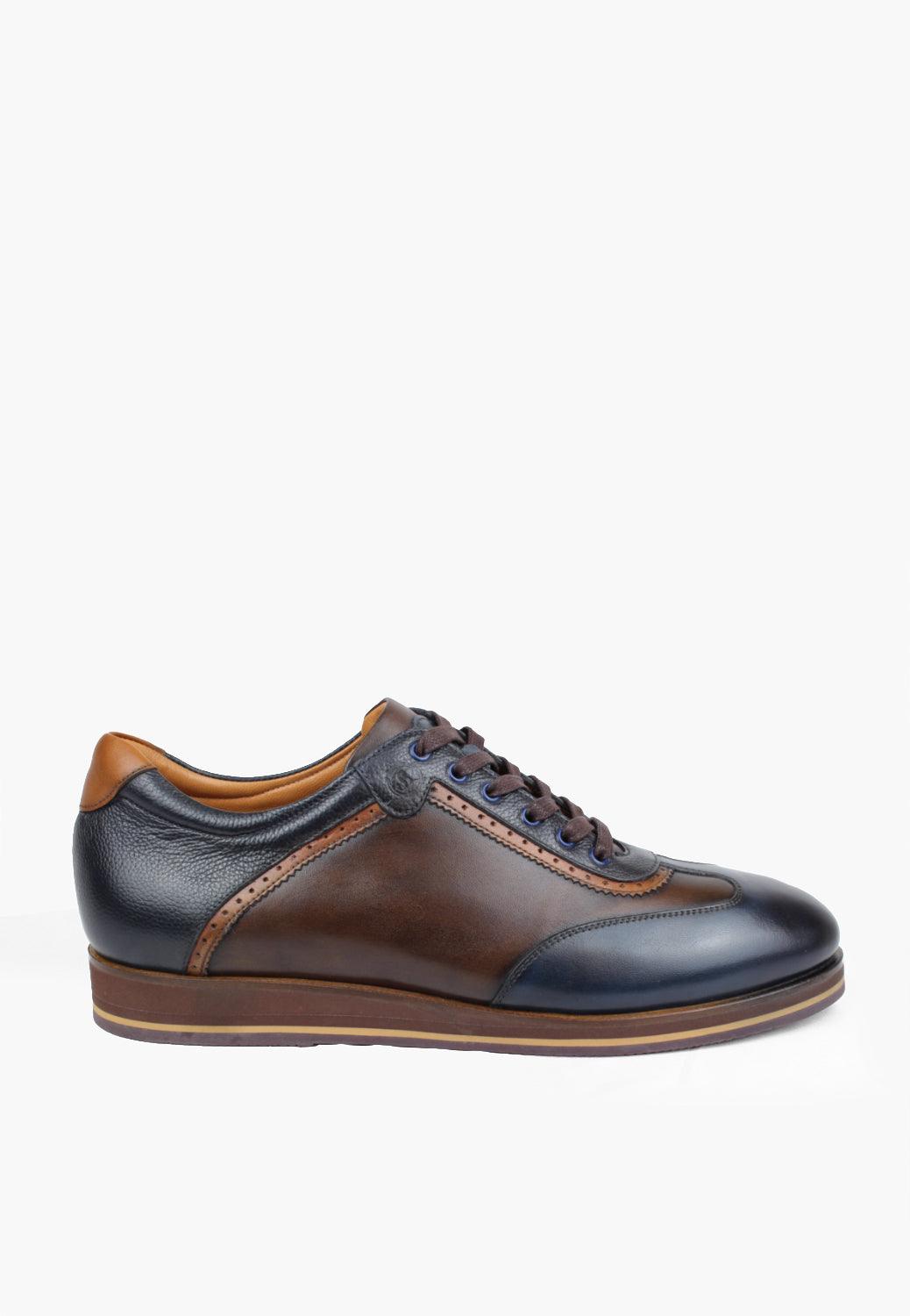 Princeton Navy Brown - SEPOL Shoes