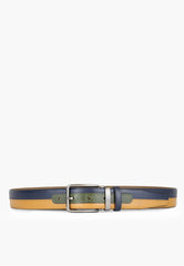 Denver Belt Navy Tan - SEPOL Shoes