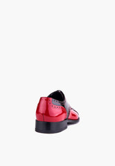 Dublin Derby Black-Red - SEPOL Shoes