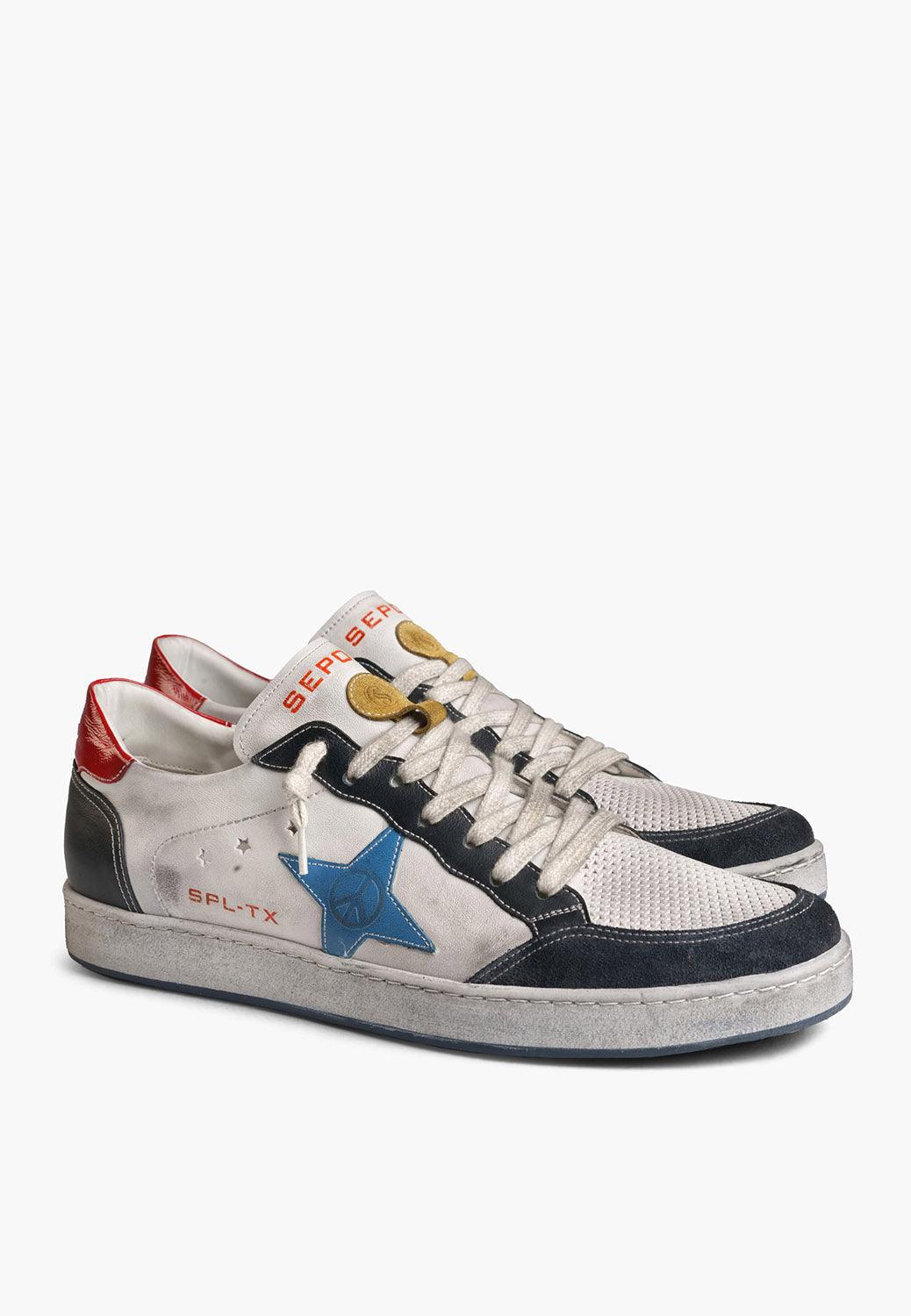 Ese-Fresh White Blue - SEPOL Shoes display picture 1