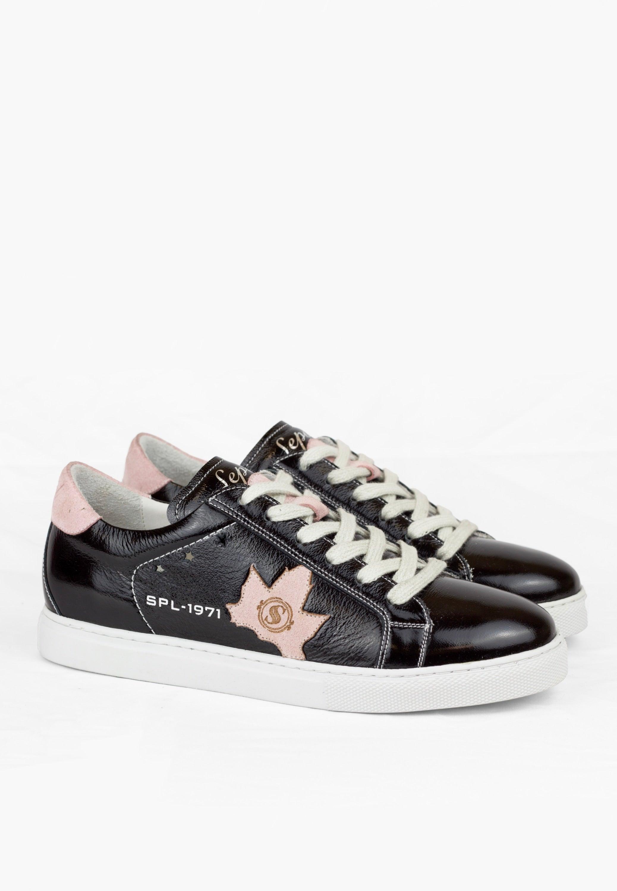 Fresh Leather Sneaker Black - SEPOL Shoes