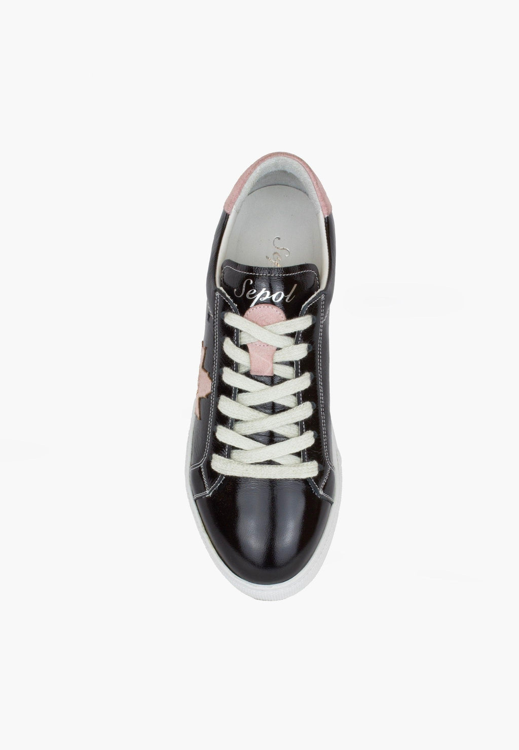 Fresh Leather Sneaker Black - SEPOL Shoes