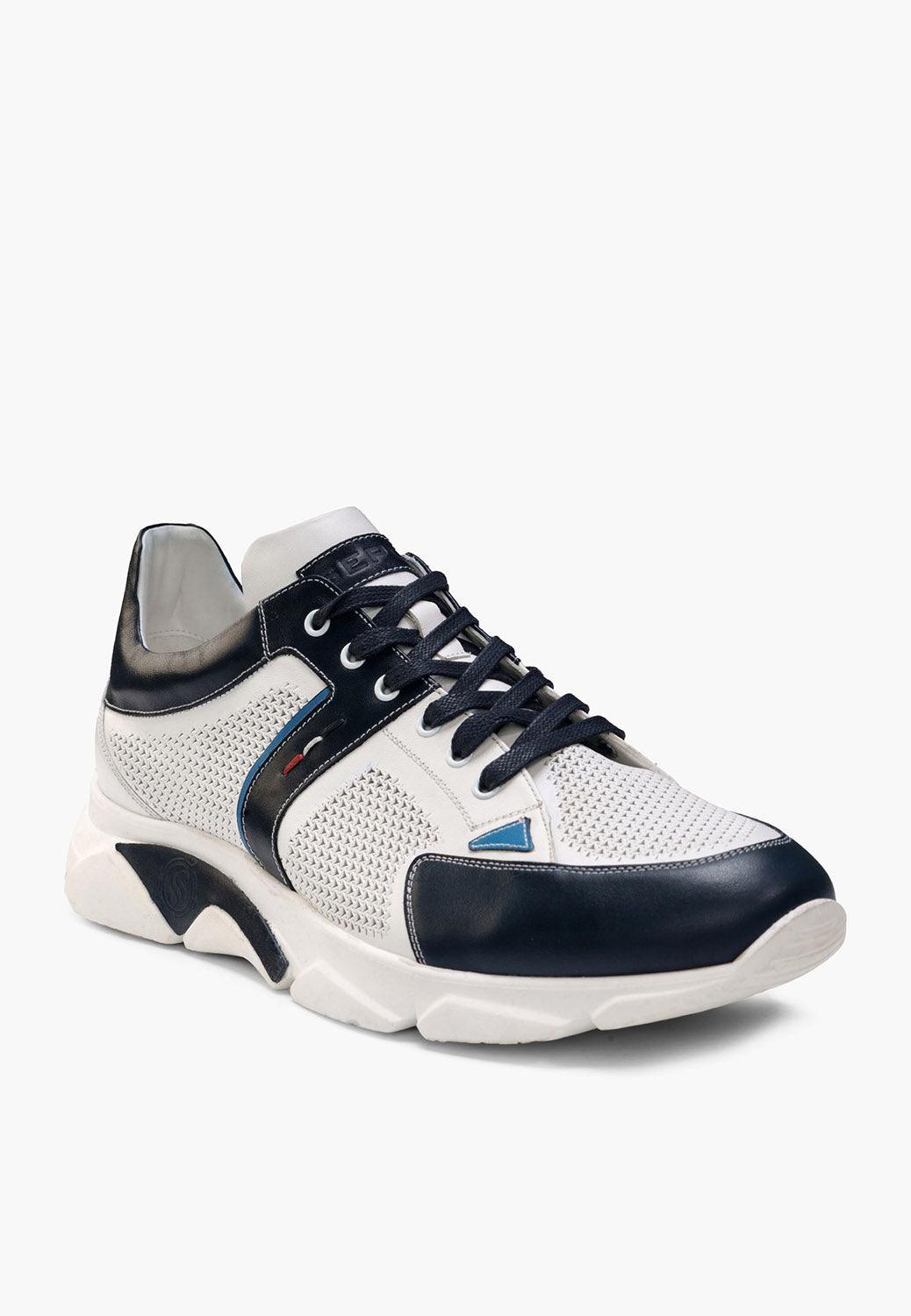 Giovane Sneaker White Navy - SEPOL Shoes