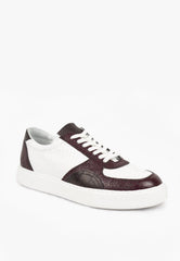 Kroko Sneaker White - SEPOL Shoes