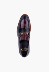 Monaco Loafer Navy-Burgundy - SEPOL Shoes